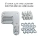 Стеллаж металлический  "MS KD-195/30-5", 1950х1000х300 мм, 5 полок, сборная стойка, 291118, S240BR243502. Фото товара с разных ракурсов.