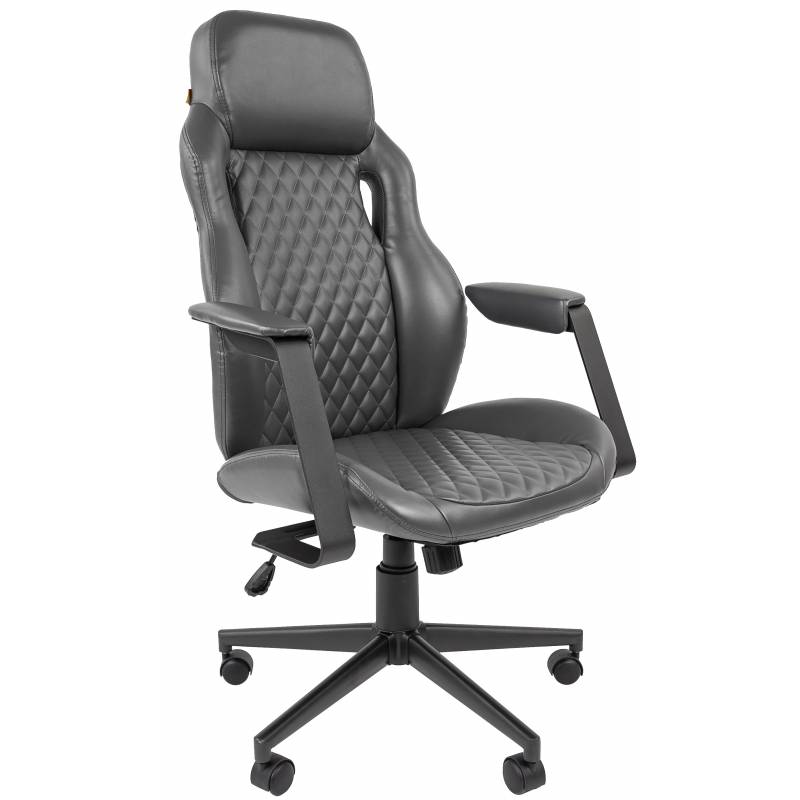 Кресло Chairman 720 (серая Экокожа) главное фото